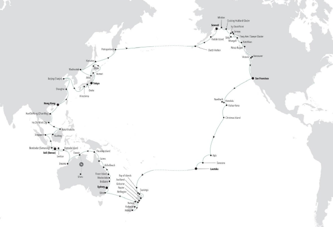 cruise around the world 2024